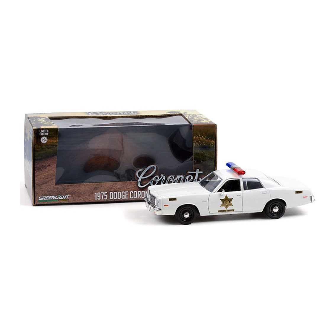 Greenlight 84104 1/24 Scale Hazzard County Sheriff - 1975 Dodge Coronet
