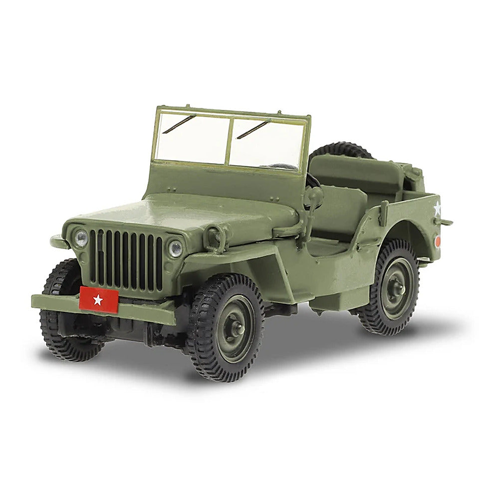 Greenlight 86593 1/43 Scale Army Brigadier General - 1942 Willys Mb Jeep