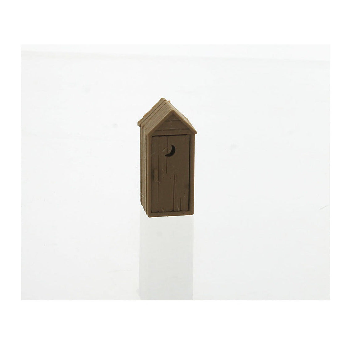 3D To Scale 87-142-WD 1/87 – Rustic Outhouse Wood Tone Diorama Prop