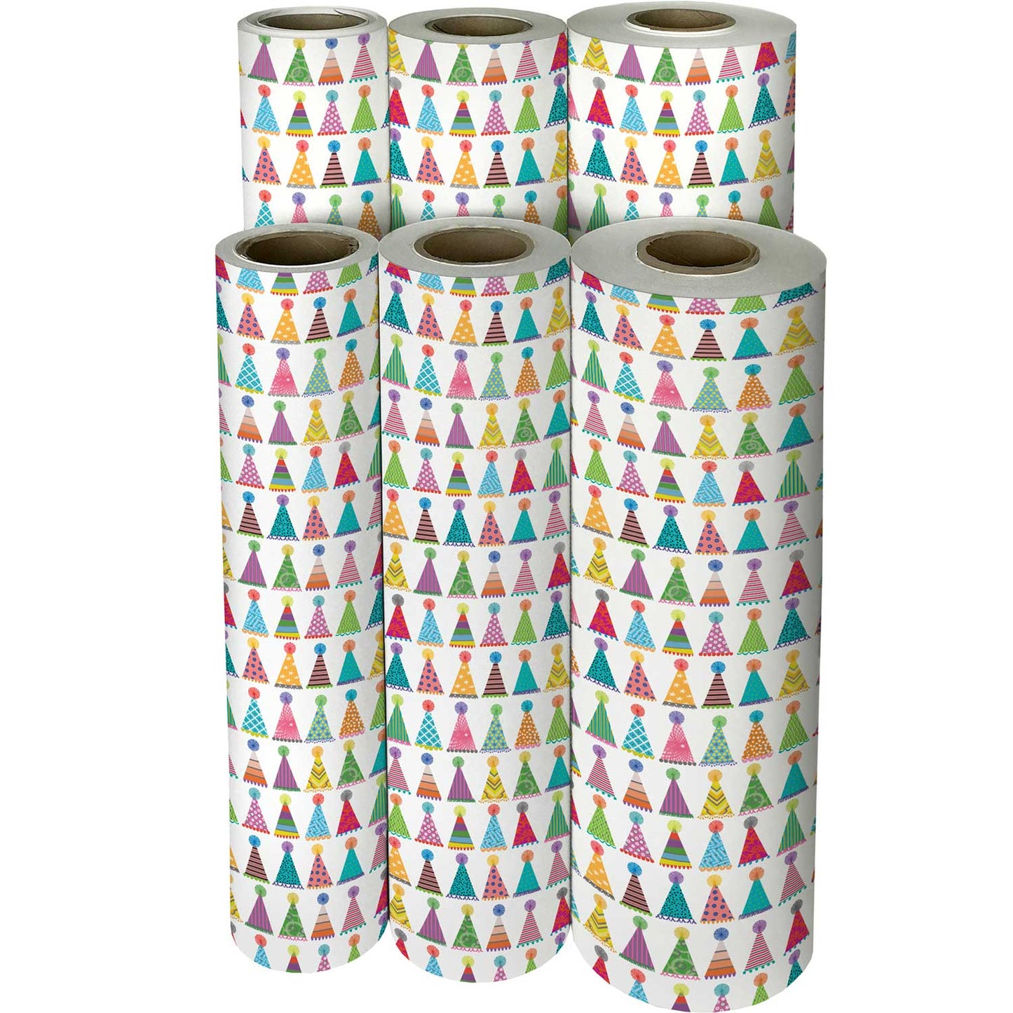 Party Hats Birthday Gift Wrap by Present Paper