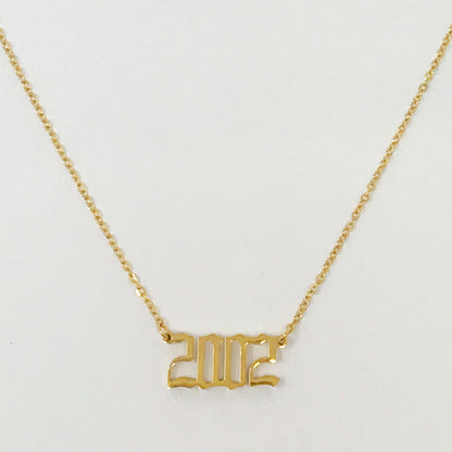 Birth Year Necklace by Ellisonyoung.com