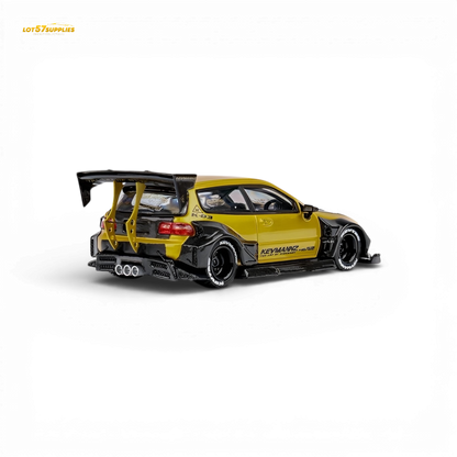 DCM Kevmannz Civic EG Ver.1 Gold Carbon Fiber Long Tail 1:64