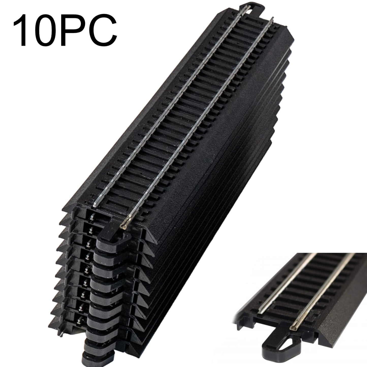 Bachmann 44481 9" Straight E-Z HO Train Track (10 Pieces)