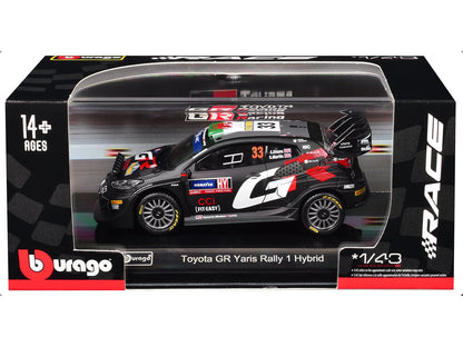 Toyota GR Yaris Rally1 Hybrid #33 Elfyn Evans - Scott Martin "Toyota Gazoo Racing WRT" "World Rally Championship" (2024) "Race" Series 1/43 Diecast Model Car by Bburago