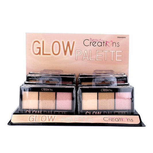 BEAUTY CREATIONS Glow Palette Display Set, 12 Pieces by Avera Group