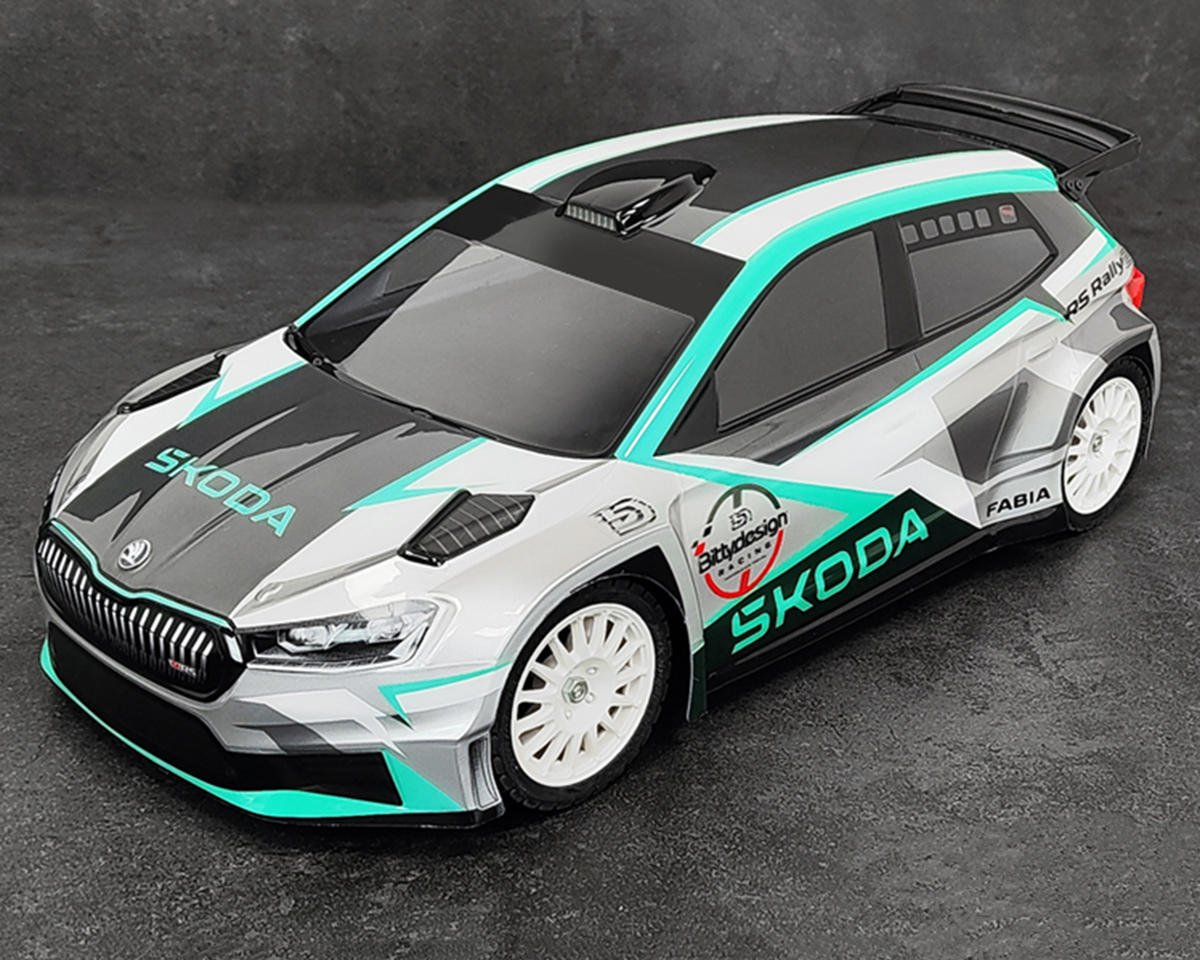 Bittydesign SKODA Fabia RS Rally2 1/10 Rally Body Clear 190mm (Hard/1.2mm)