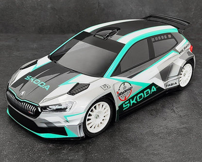 Bittydesign SKODA Fabia RS Rally2 1/10 Rally Body Clear 190mm (Hard/1.2mm)