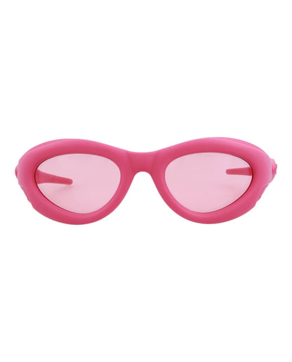 Bottega Veneta Oval-Frame Injection Sunglasses by Carro Luxury Maison