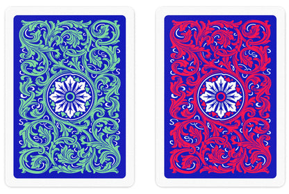 COPAG Playing Cards: Double Deck Set - Neoteric - Red/Green - Poker Size - Jumbo Index (2)