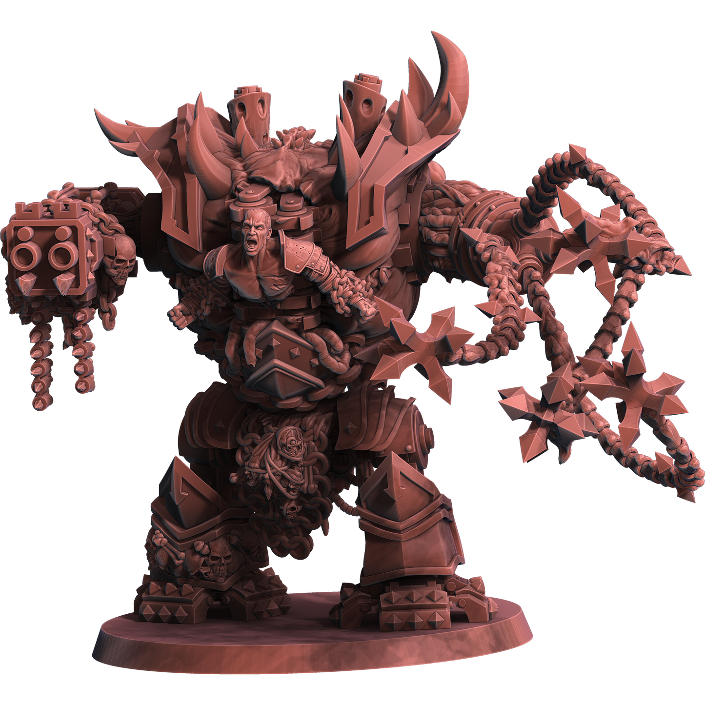 Chaos Wrath Juggernaut Multipart Set by WildMesh – Resin Printed Grimdark Sci-Fi Mini (28/32mm)