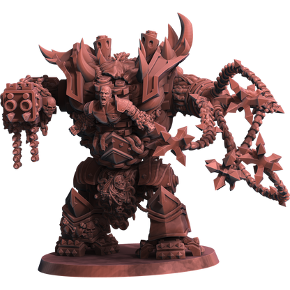 Chaos Wrath Juggernaut Multipart Set by WildMesh – Resin Printed Grimdark Sci-Fi Mini (28/32mm)