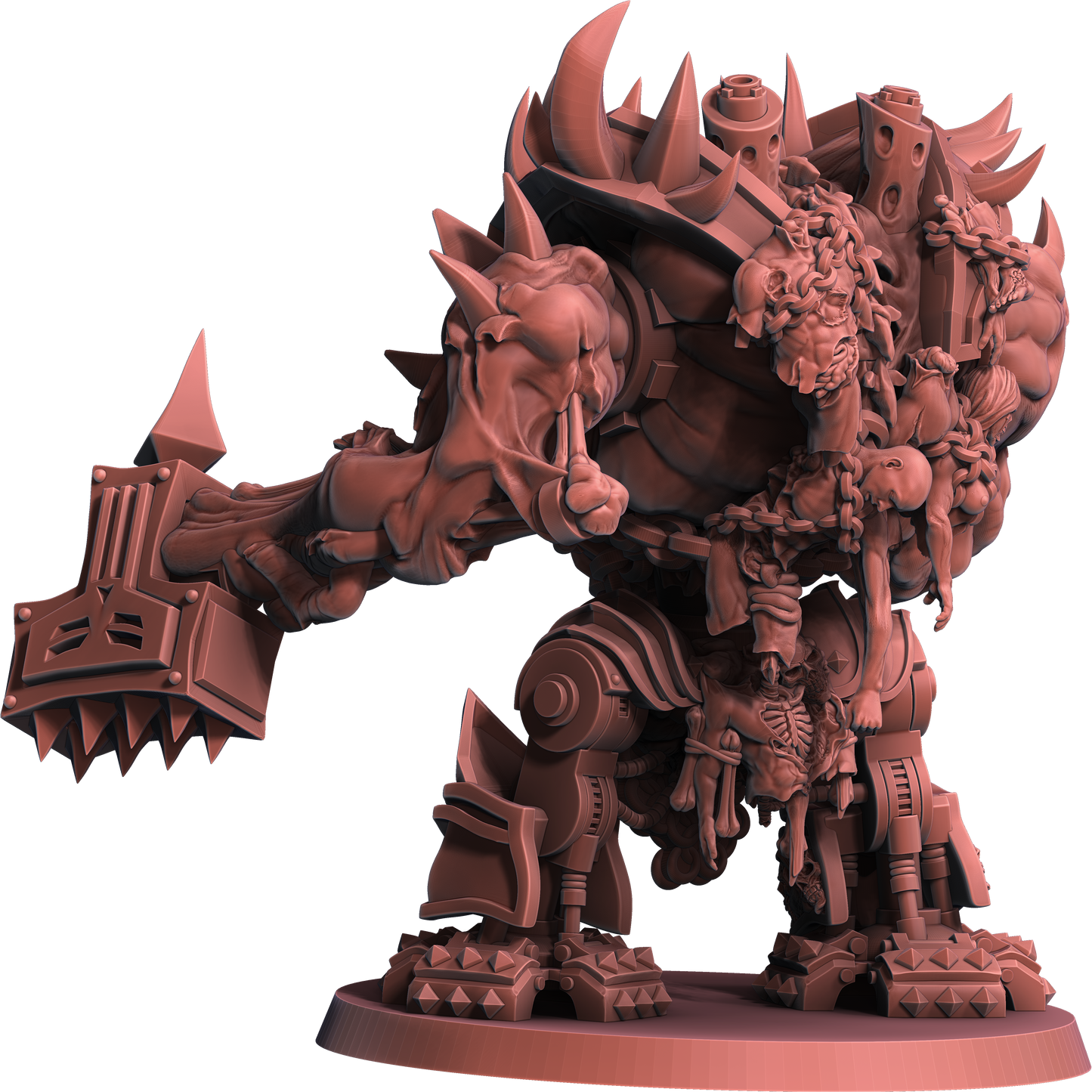 Chaos Wrath Juggernaut Multipart Set by WildMesh – Resin Printed Grimdark Sci-Fi Mini (28/32mm)