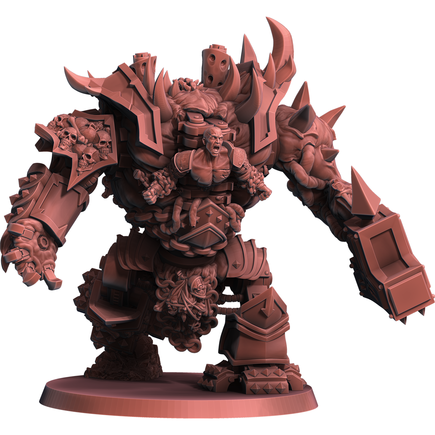 Chaos Wrath Juggernaut Multipart Set by WildMesh – Resin Printed Grimdark Sci-Fi Mini (28/32mm)