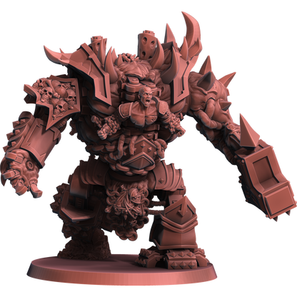 Chaos Wrath Juggernaut Multipart Set by WildMesh – Resin Printed Grimdark Sci-Fi Mini (28/32mm)