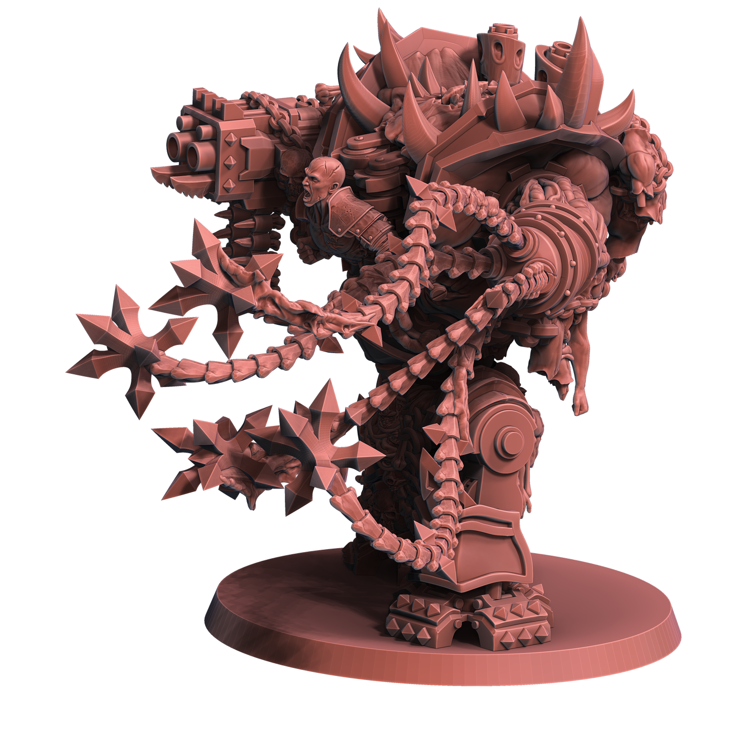 Chaos Wrath Juggernaut Multipart Set by WildMesh – Resin Printed Grimdark Sci-Fi Mini (28/32mm)