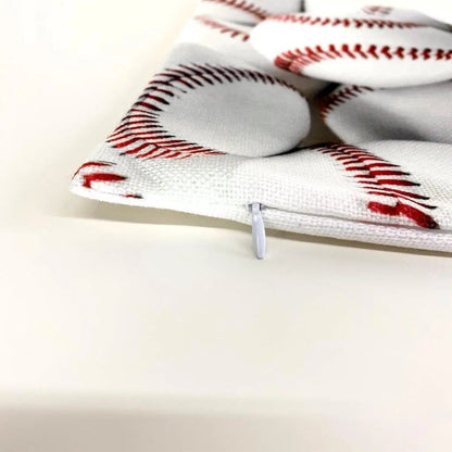 Baseballs | White | Teen Room Decor | Baseball Decor | Baseball Room Decor | Baseball Gifts | Baseball Gifts for Boys | Sports | Baseball by UniikPillows