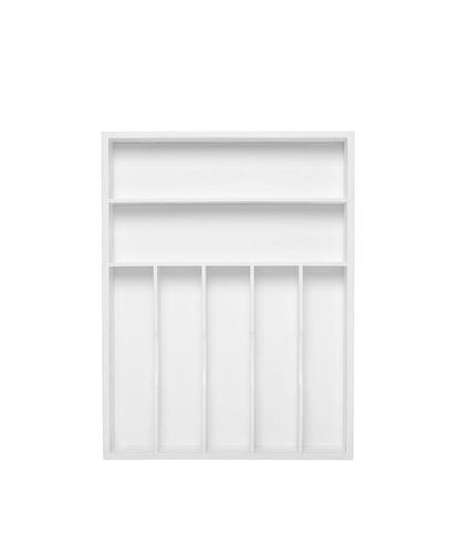 White Silverware Tray by Royal Craft Wood