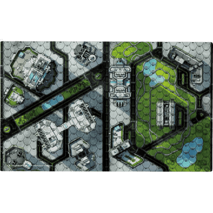 BattleTech: Battle Mat - Cities Central Park/Shopping District