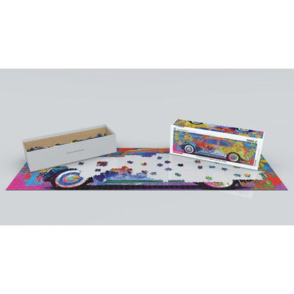 Beetle Splash Bus 1000 Piece Panoramic Jigsaw Puzzle Eurographics