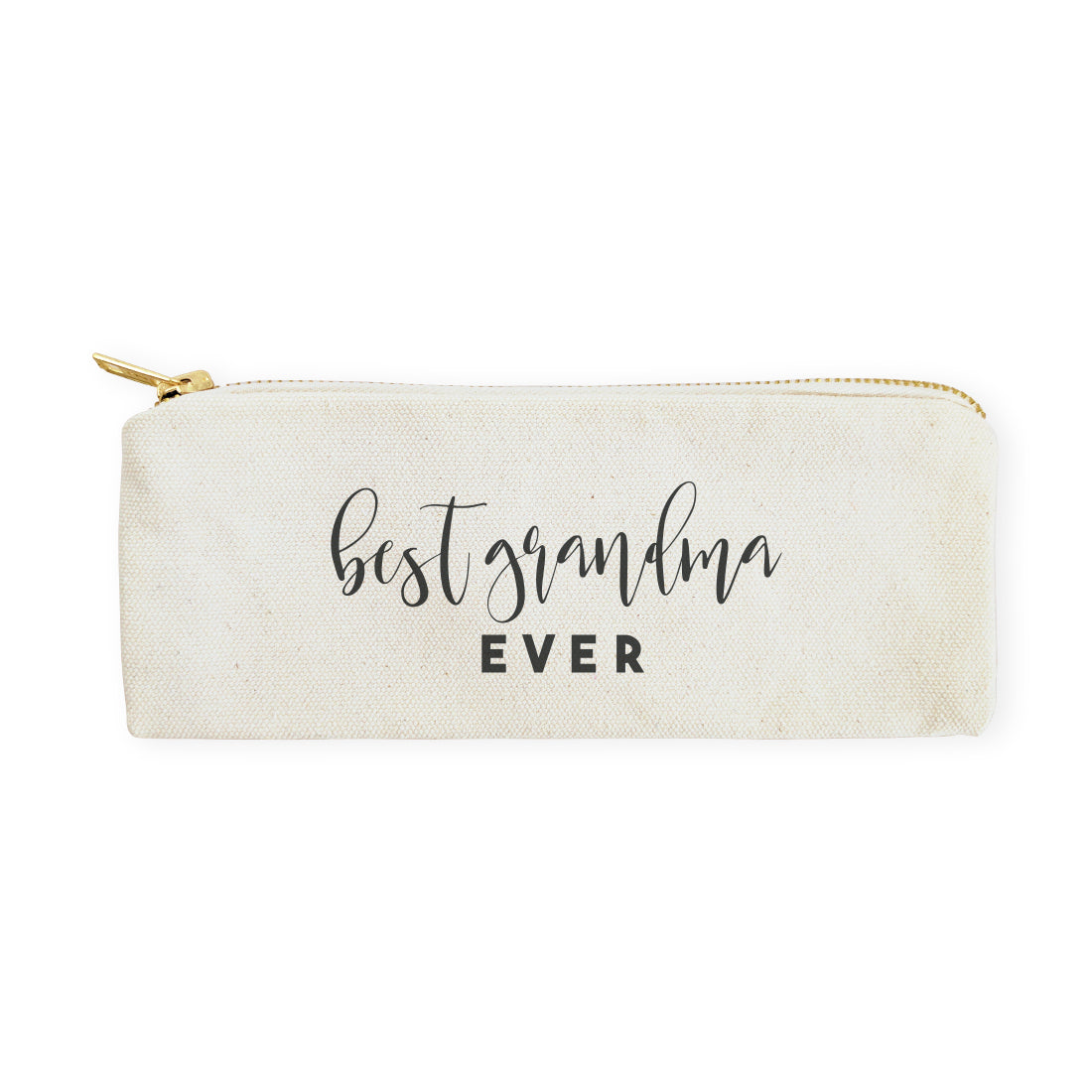 Best Grandma Ever Cotton Canvas Pencil Case and Travel Pouch by The Cotton & Canvas Co.