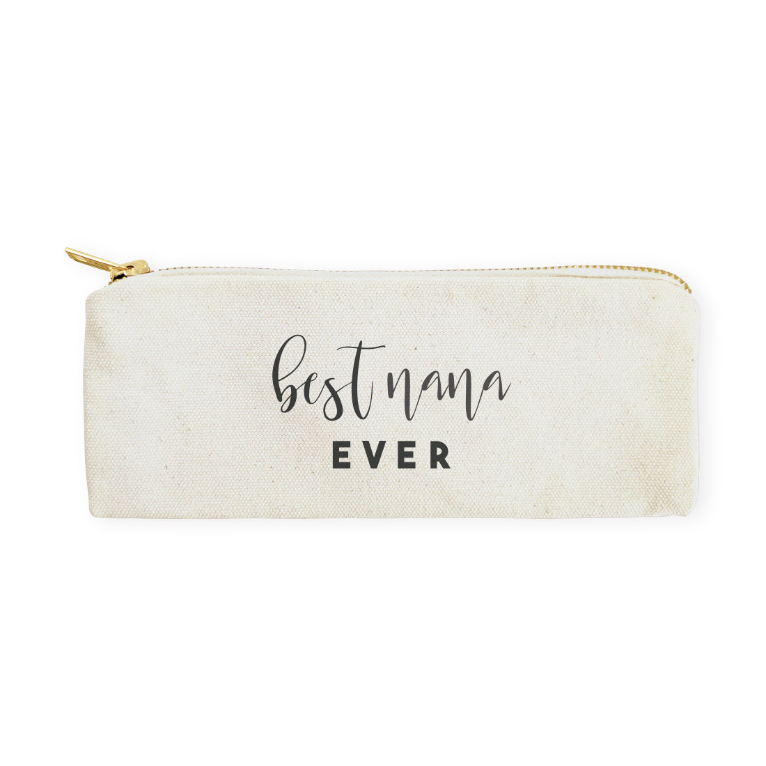 Best Nana Ever Cotton Canvas Pencil Case and Travel Pouch by The Cotton & Canvas Co.