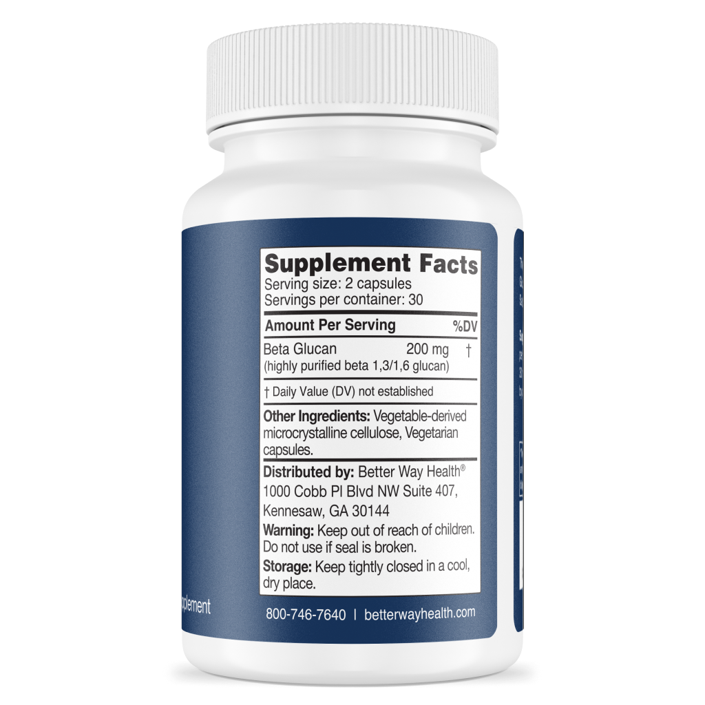 Beta Glucan 100 by Better Way Health