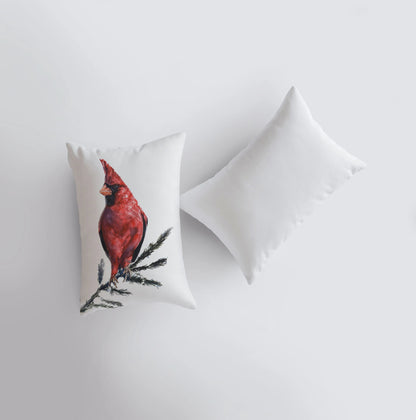 Bird | Cardinal | Red Cardinal | Pillow Cover | Throw Pillow | 12x18 |  Bird Lover | Cardinal Gifts | Gifts for her | Decor | Accent Pillow by UniikPillows