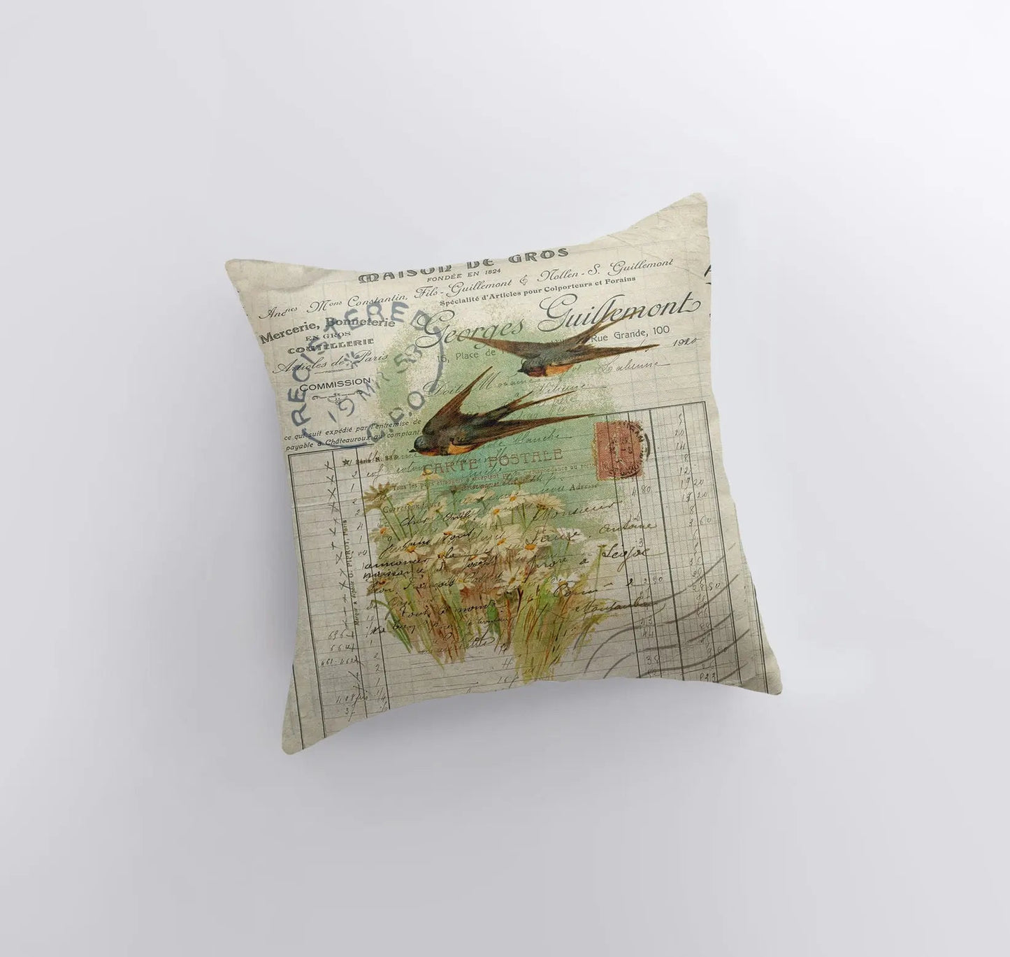 Birds | Pillow Cover | Bird Nest | Pillow | Farmhouse Decor | Home Decor | Throw Pillow | Gift for her | Cute Home Decor | Country Decor by UniikPillows