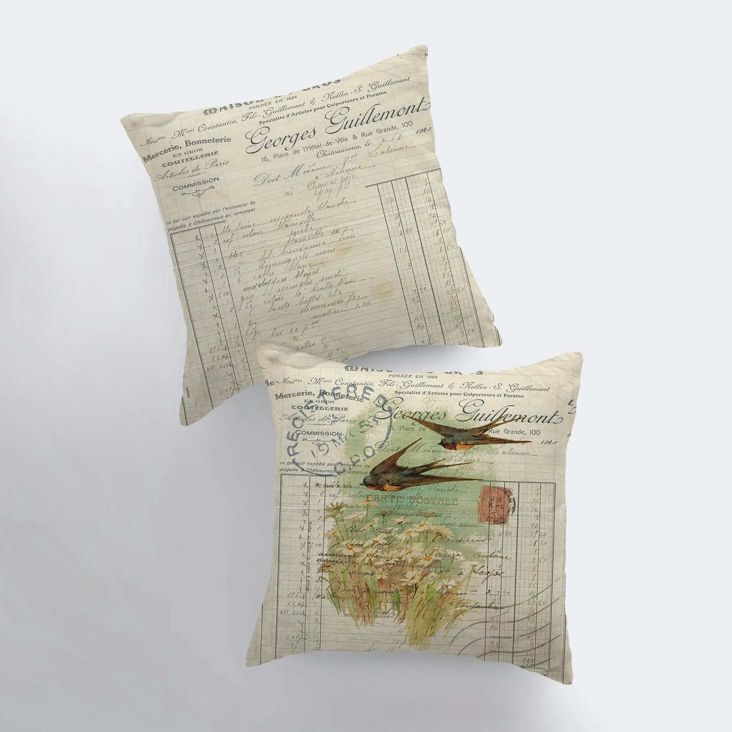 Birds | Pillow Cover | Bird Nest | Pillow | Farmhouse Decor | Home Decor | Throw Pillow | Gift for her | Cute Home Decor | Country Decor by UniikPillows