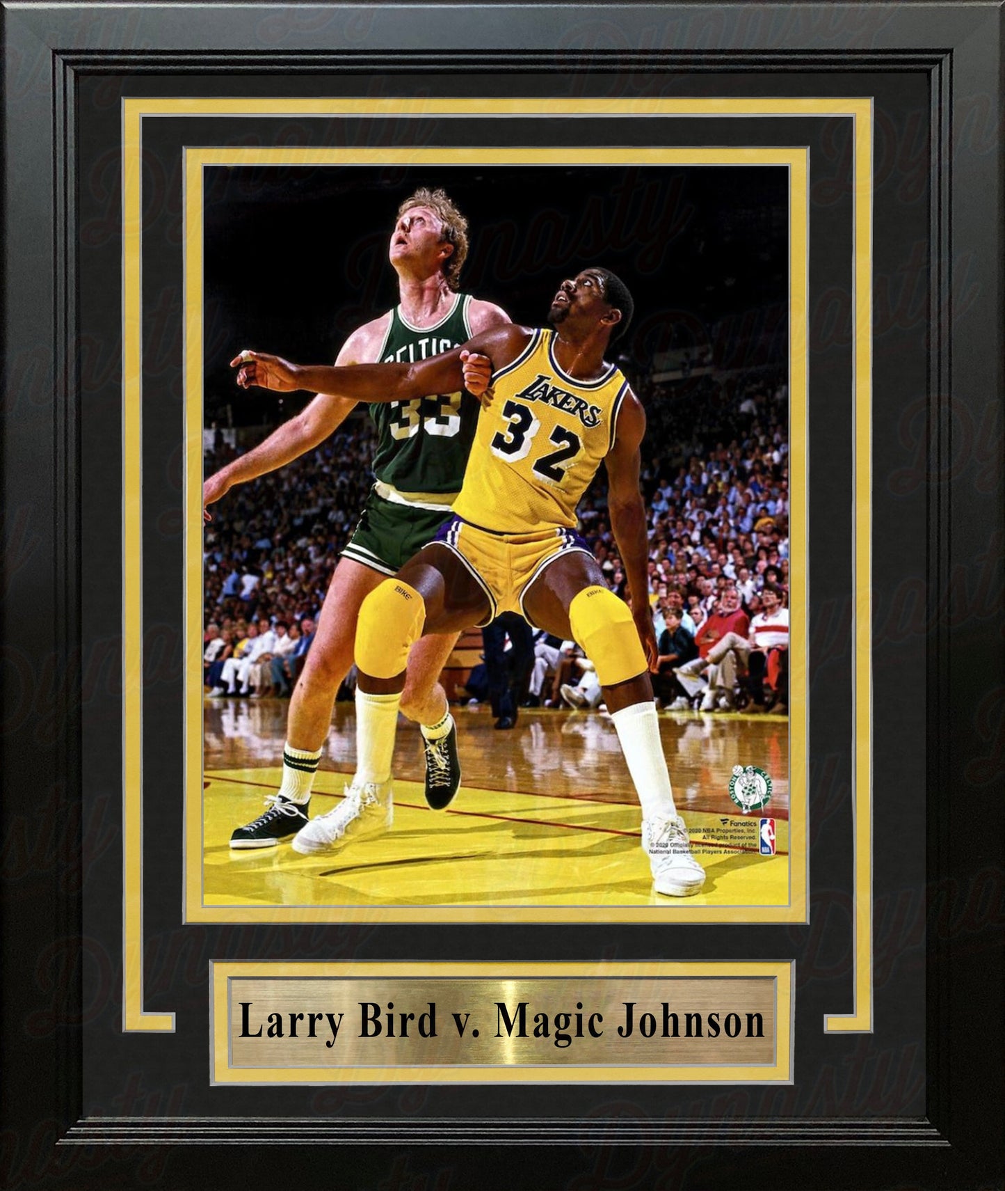 Larry Bird v. Magic Johnson 8" x 10" Framed Basketball Photo