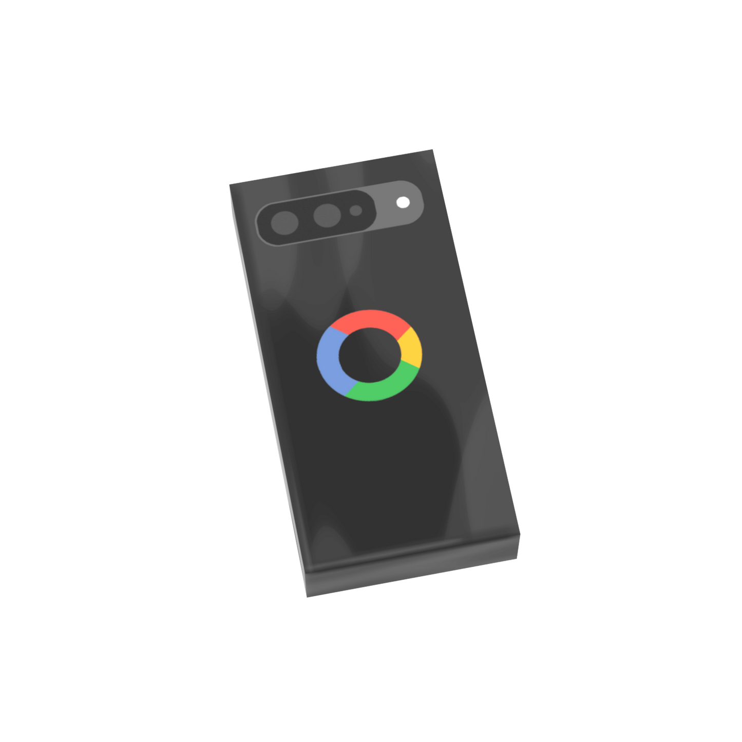 Droid Phone - Black Cell Phone - Custom Printed - Made Using a LEGO® Tile