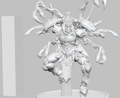 Black Widow by 3DArtGuy 32mm scale, 50mm or 100mm, Miniature War Gaming Figure, Grim Dark, Proxy, Space Elf