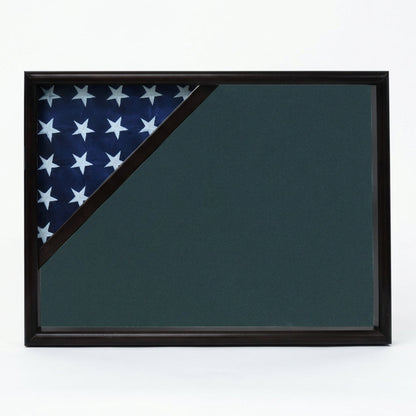 Shadow box for 3x5 flag, Black finish