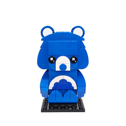 Blue Friendship Bear Brick Building Set - Custom Building Set - Made Using LEGO® Parts