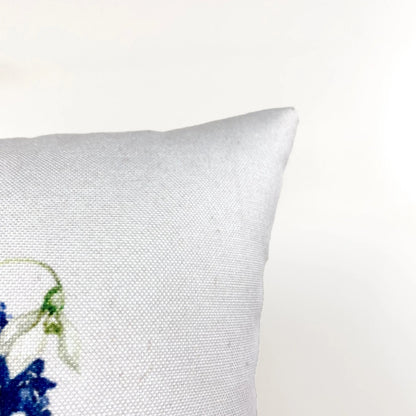 Blue Flower Pot | Pillow Cover | Throw Pillow | Pillow | Flower | Flower Bouquet | Flower Pots | Gift for her | Accent Pillow Covers by UniikPillows