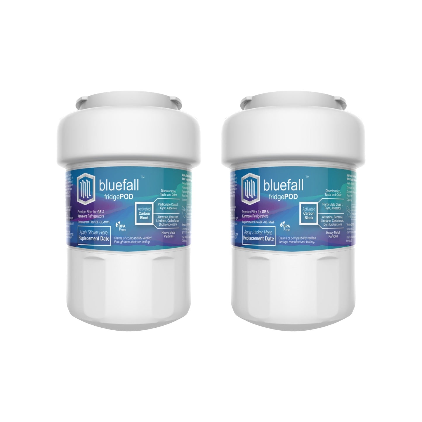 GE MWF Refrigerator Water Filter- Compatible by Bluefall by Drinkpod