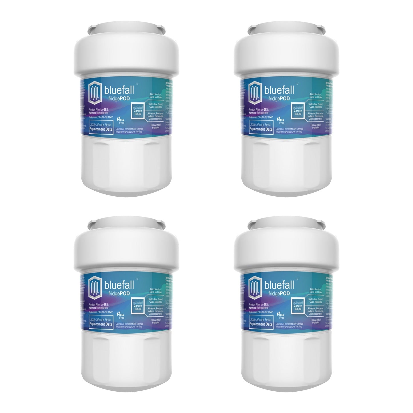 GE MWF Refrigerator Water Filter- Compatible by Bluefall by Drinkpod