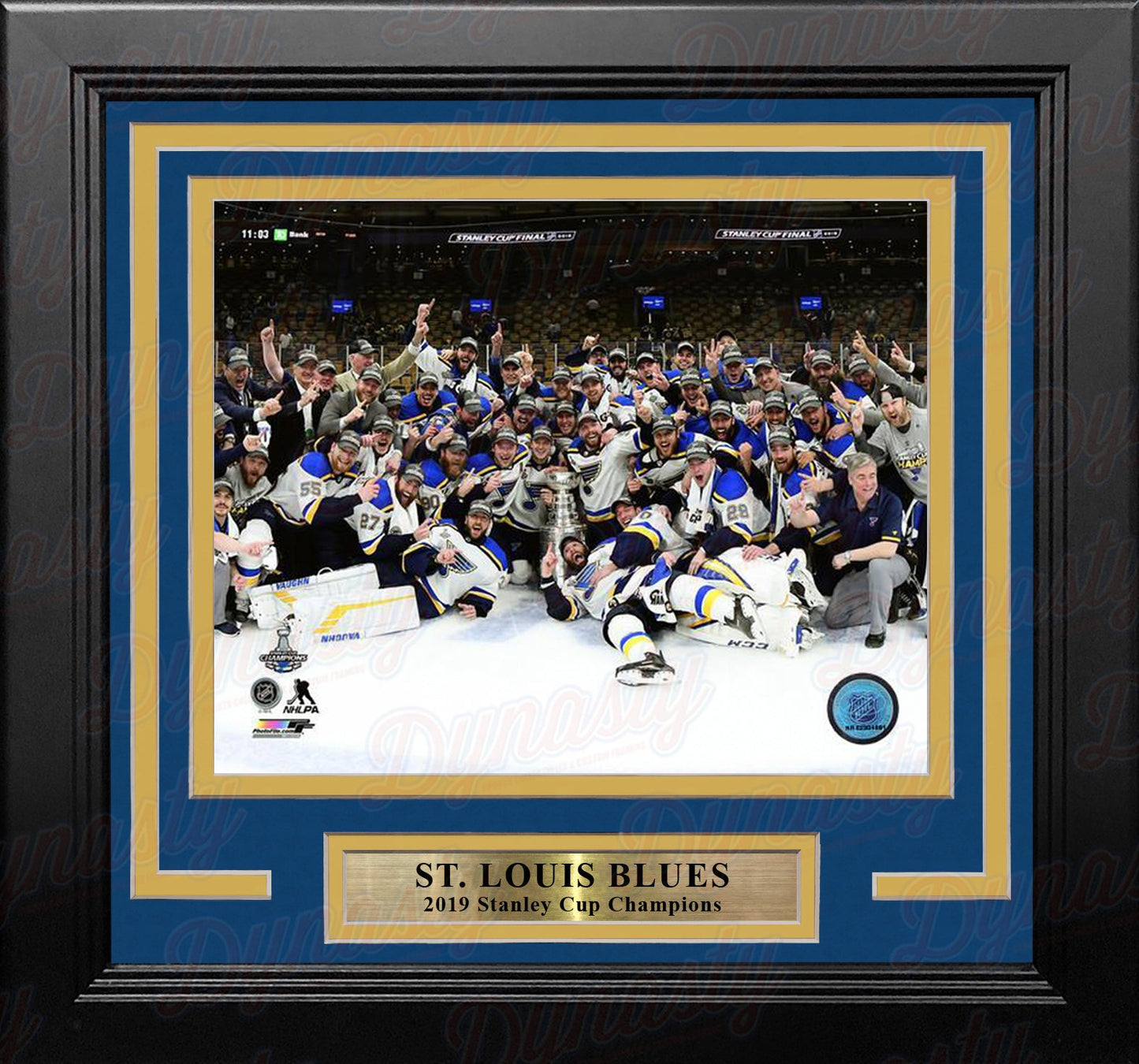 St. Louis Blues 2019 Stanley Cup Champions Team Celebration 8" x 10" Framed Hockey Photo