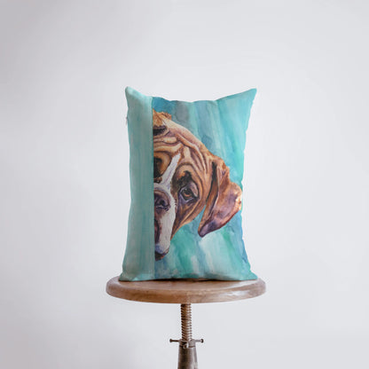 Boxer | Watercolor Boxer | 12x18 | Pillow Cover | Dogs | Home Decor | Custom Dog Pillow | Boxer | Dog Lover Gift | Dog Mom Gift | Pillows by UniikPillows