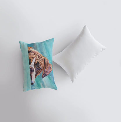 Boxer | Watercolor Boxer | 12x18 | Pillow Cover | Dogs | Home Decor | Custom Dog Pillow | Boxer | Dog Lover Gift | Dog Mom Gift | Pillows by UniikPillows