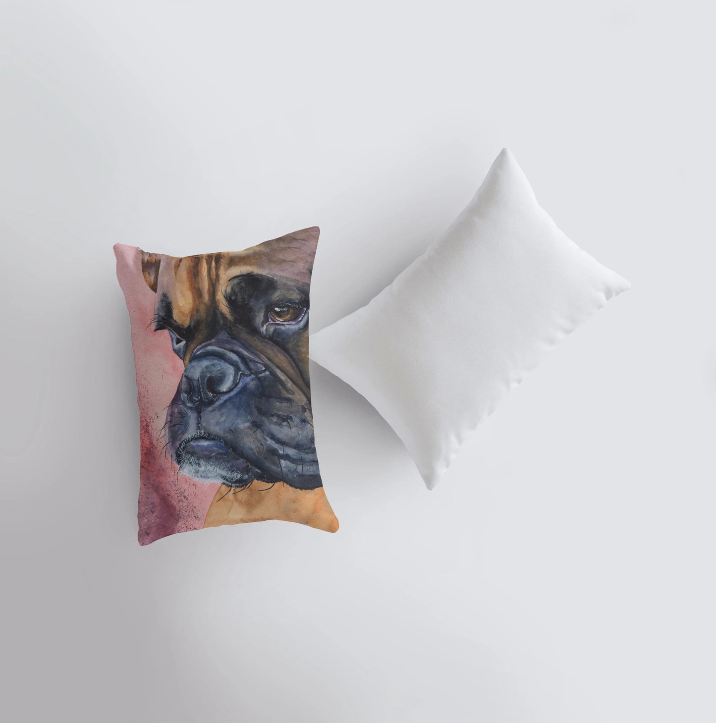 Boxer | Watercolor Tan Boxer | 12x18 | Pillow Cover | Dogs | Home Decor | Custom Dog Pillow | Boxer Mom | Dog Lover Gift | Dog Mom Gift by UniikPillows