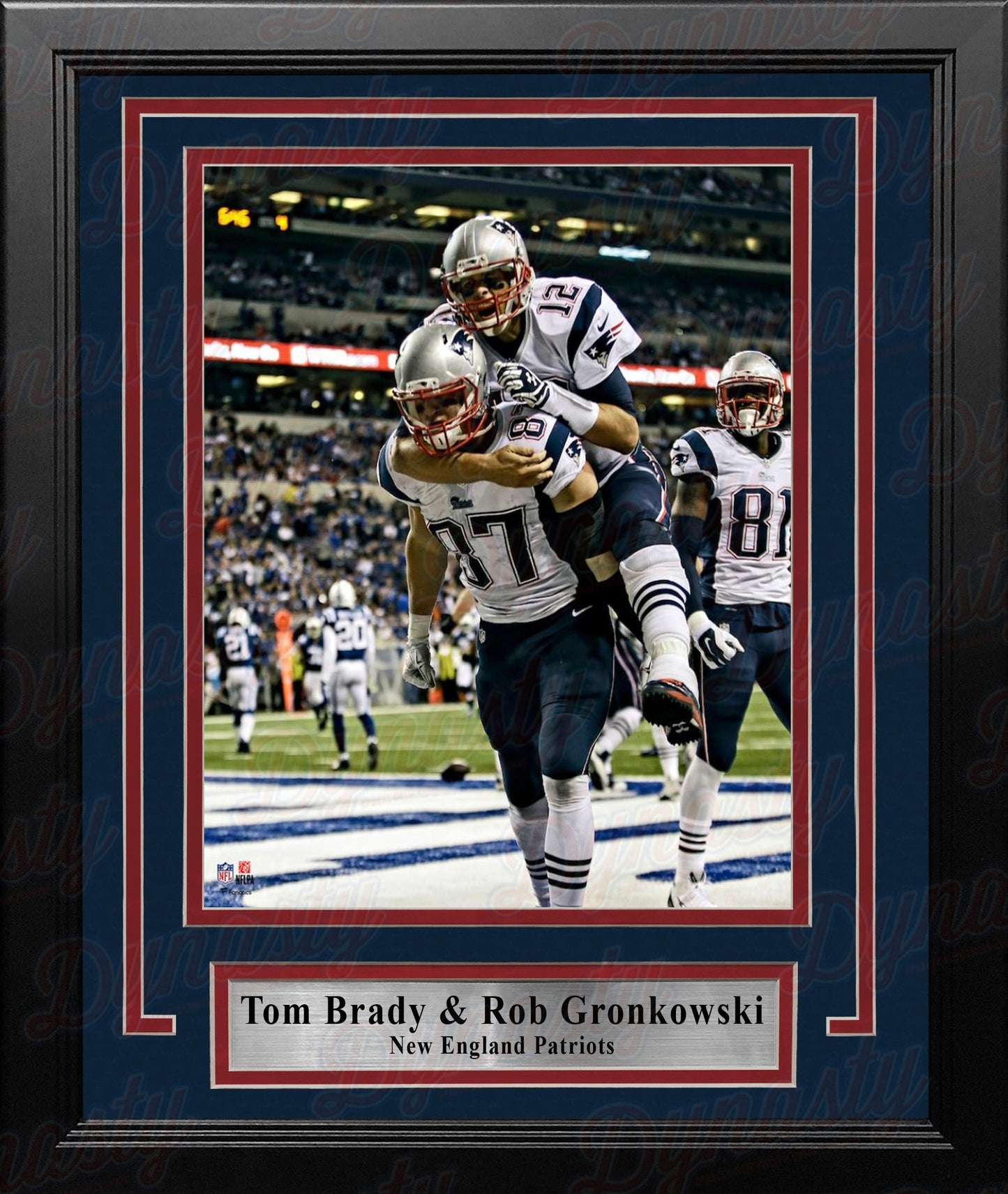 Tom Brady & Rob Gronkowski New England Patriots 8" x 10" Framed Football Photo