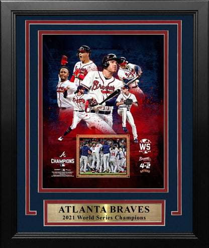 Atlanta Braves 2021 World Series Champions 8" x 10" Framed Baseball Collage Photo