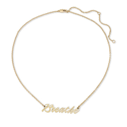 Breathe Necklace by eklexic jewelry