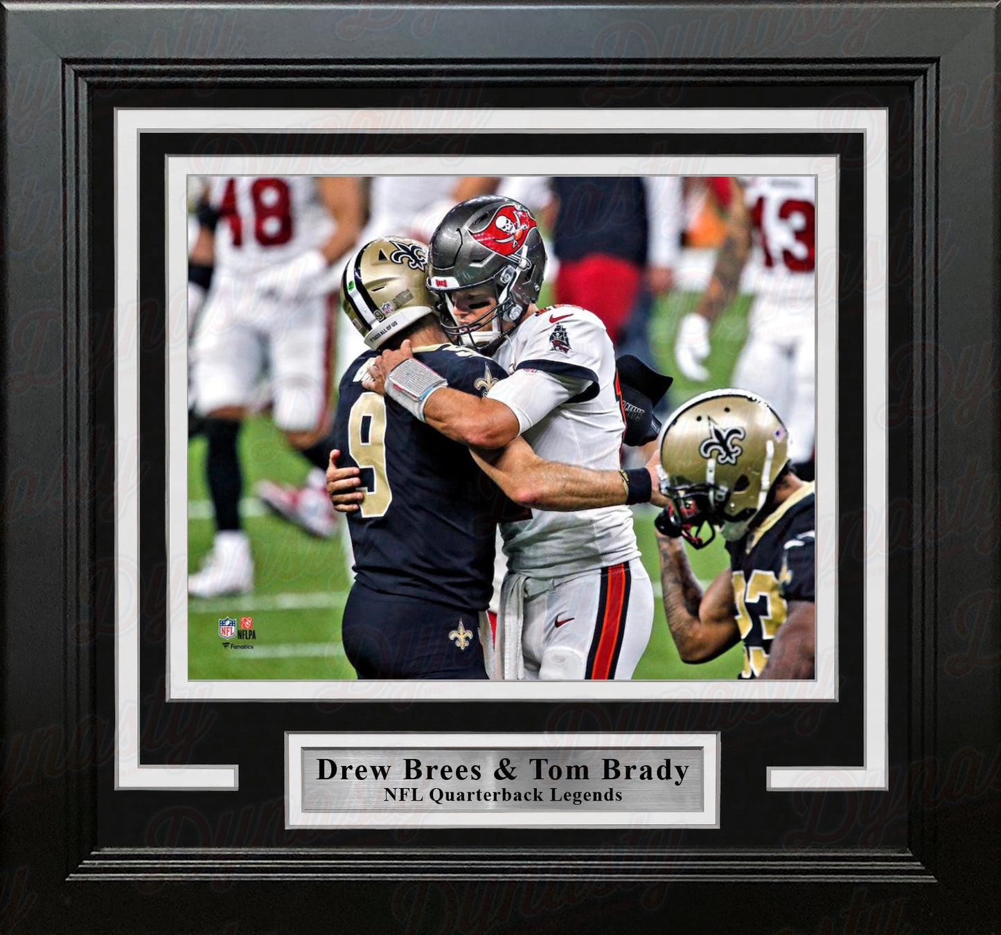 Drew Brees and Tom Brady 8" x 10" Framed Quarterback Legends Football Photo