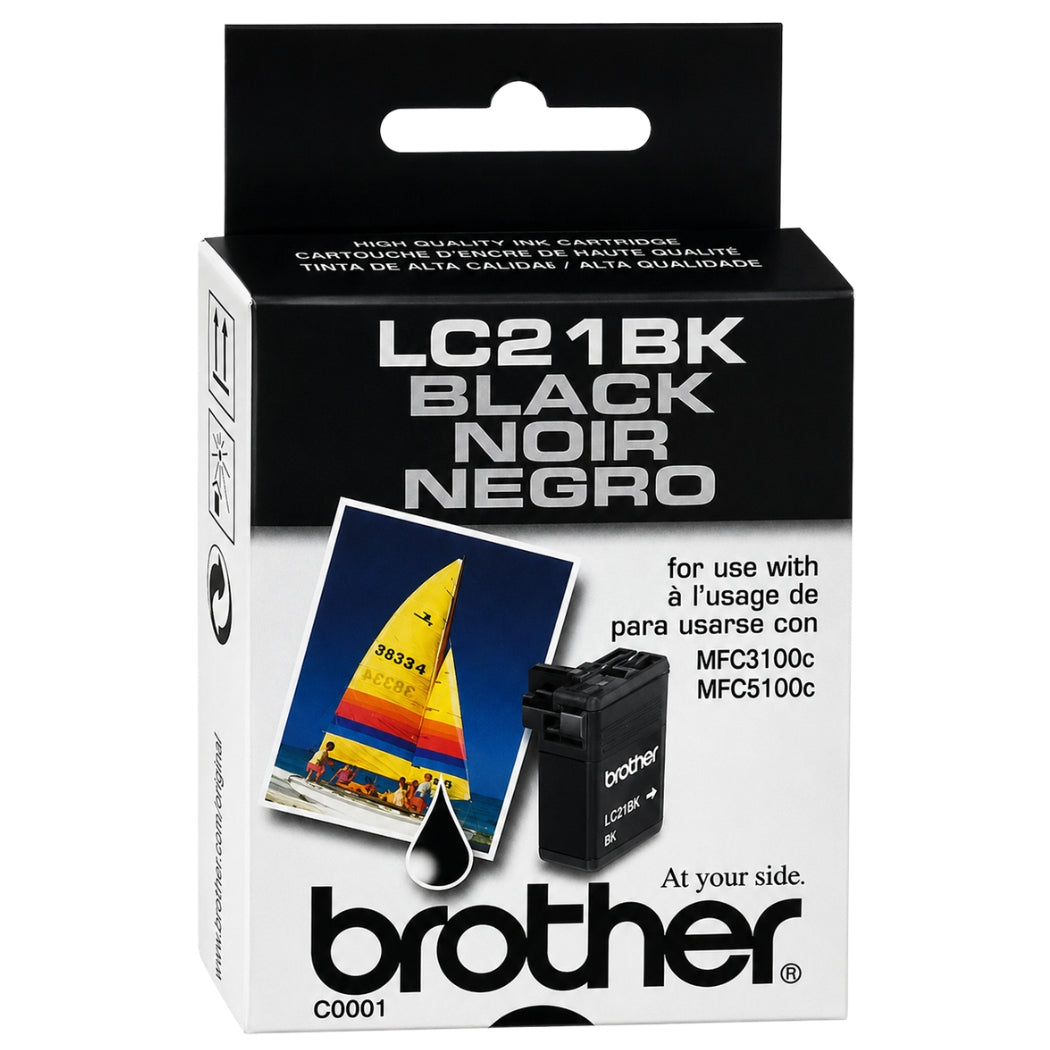 New, Pre-Owned - New, Pre-Owned - Brother LC21 Innobella Standard Yield Black Ink Cartridge, LC21BK