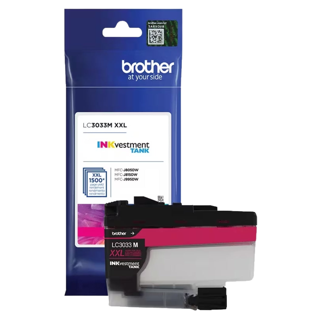 New, Pre-Owned - Brother LC3033M XXL Magenta Super High-Yield Tank Ink Cartridge