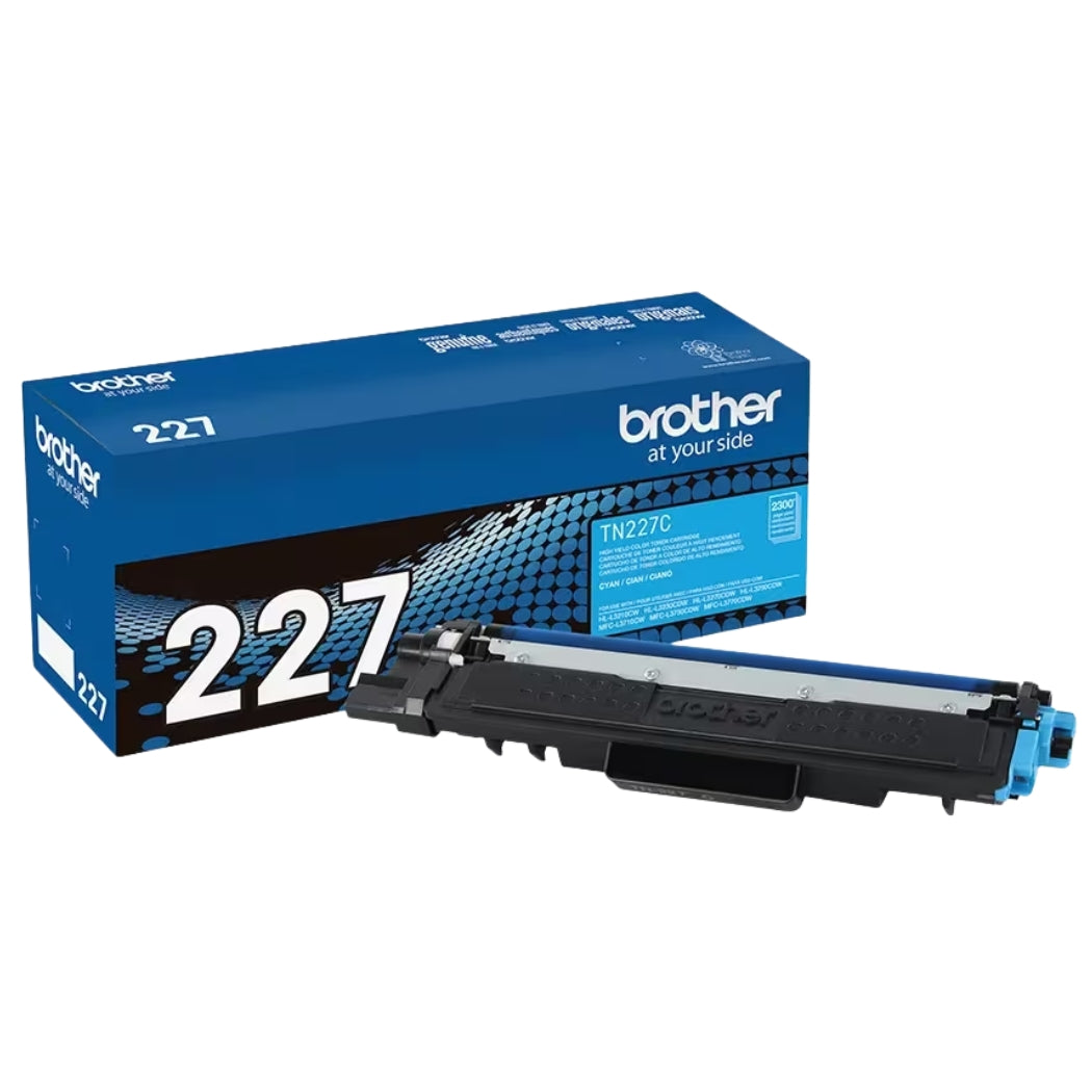 New, Pre-Owned - Brother TN227 Cyan High Yield Toner Cartridge, TN227C