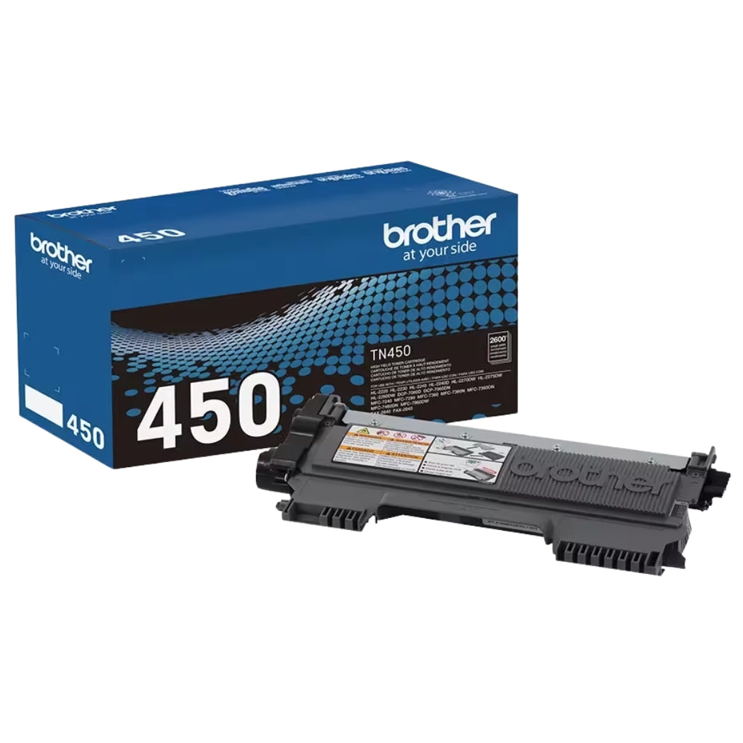 New, Pre-Owned - Brother TN450 High Yield Black Toner Cartridge, TN450