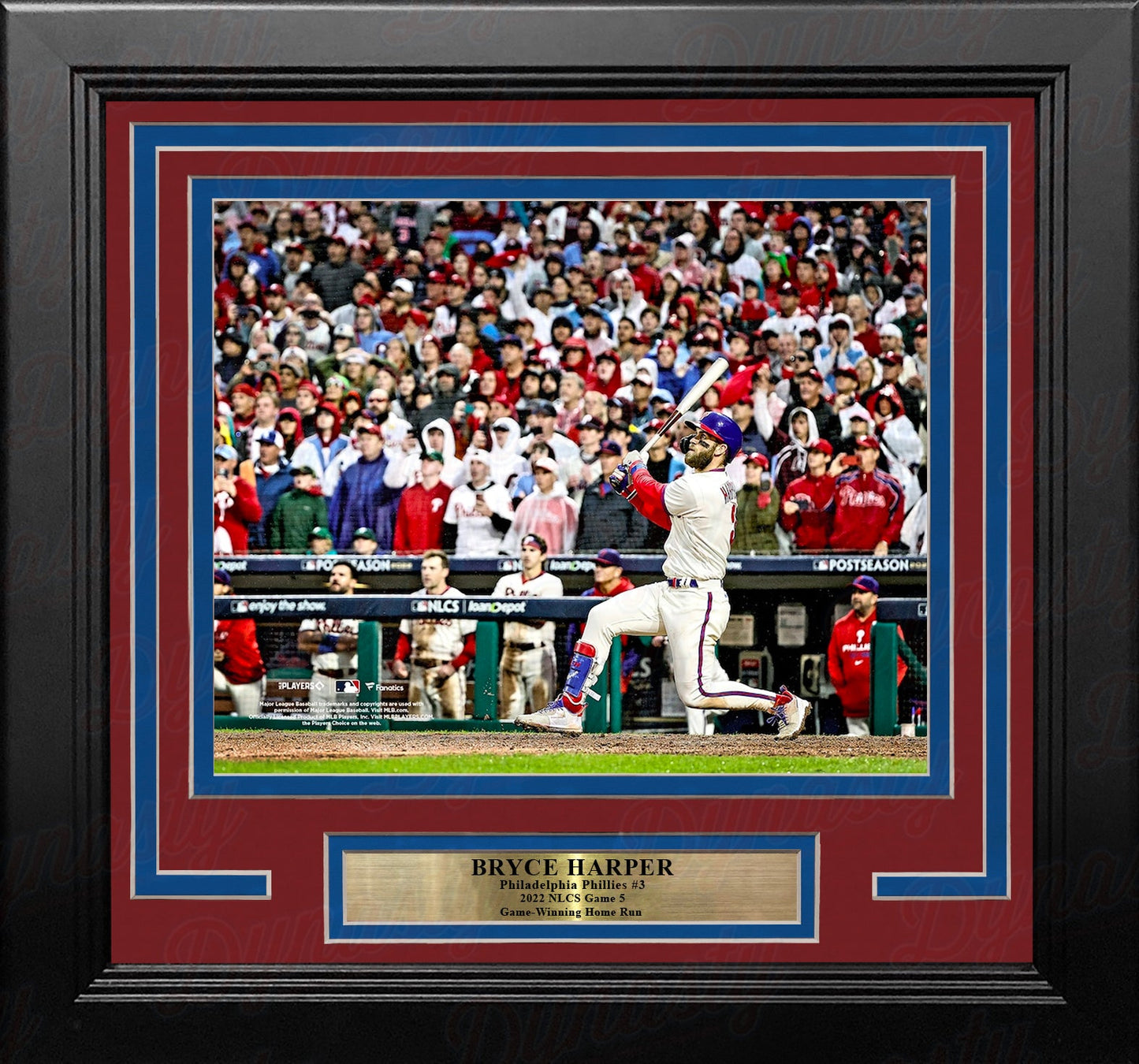 Bryce Harper 2022 NLCS Game 5 Home Run Philadelphia Phillies 8" x 10" Framed Baseball Photo